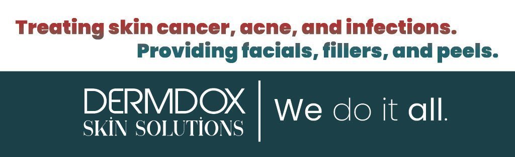 Dermdox Skin Solutions billboard designed and placed by Ryan Leckey Media
