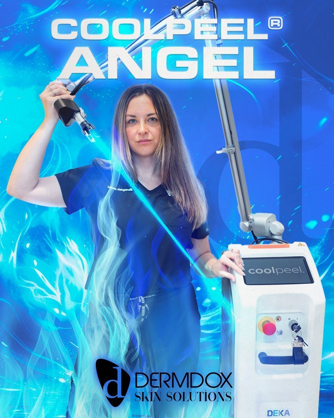 CoolPeel Angel post for Dermdox