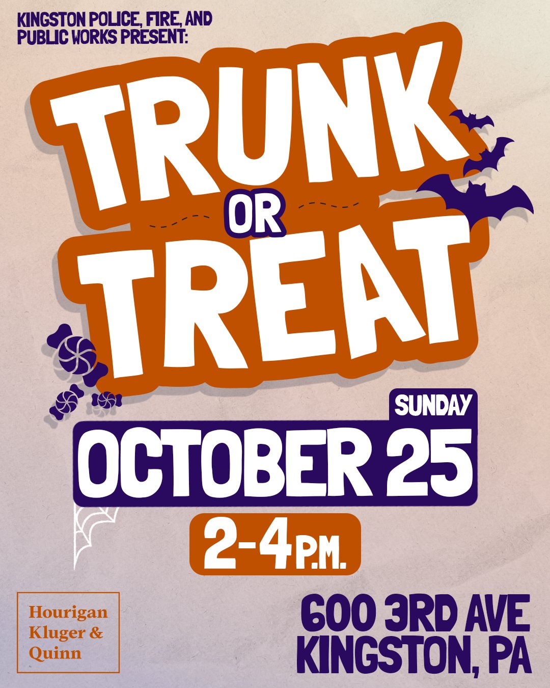 Trunk or Treat event post