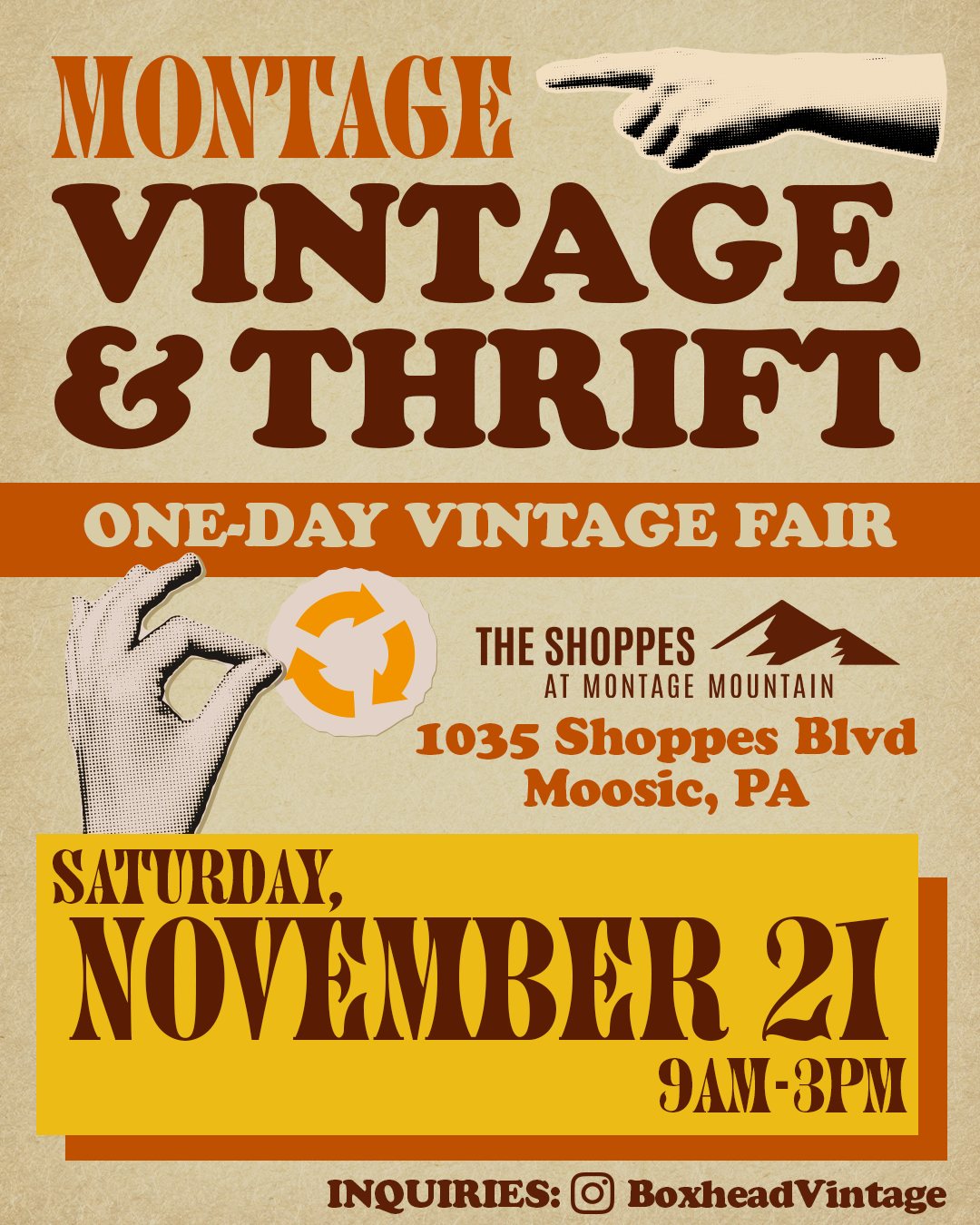 Vintage and thrift fair post for Shoppes at Montage